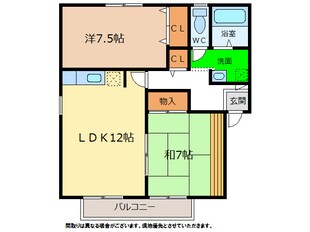 ハイカムール千代ケ丸Ａ・Ｂ・Ｃの物件間取画像